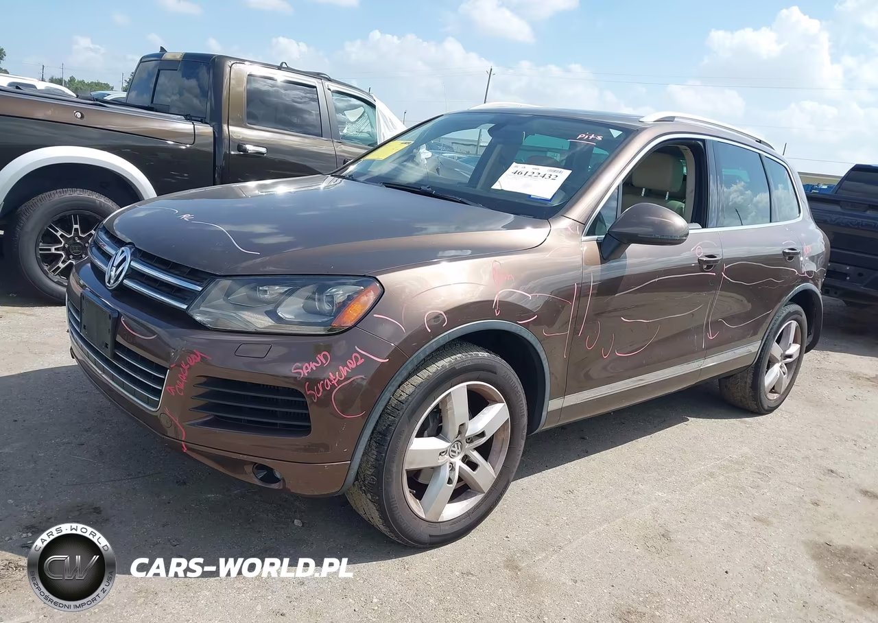 2013 Volkswagen Touareg Tdi Lux VIN:WVGEP9BP9DD003358 - 2