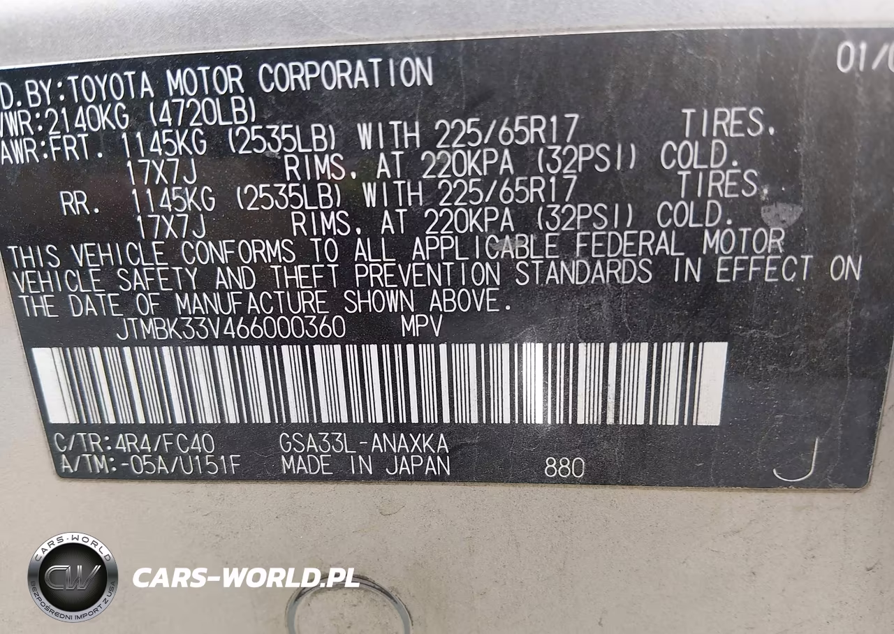 2006 Toyota Rav4 Base V6 VIN:JTMBK33V466000360 - 9
