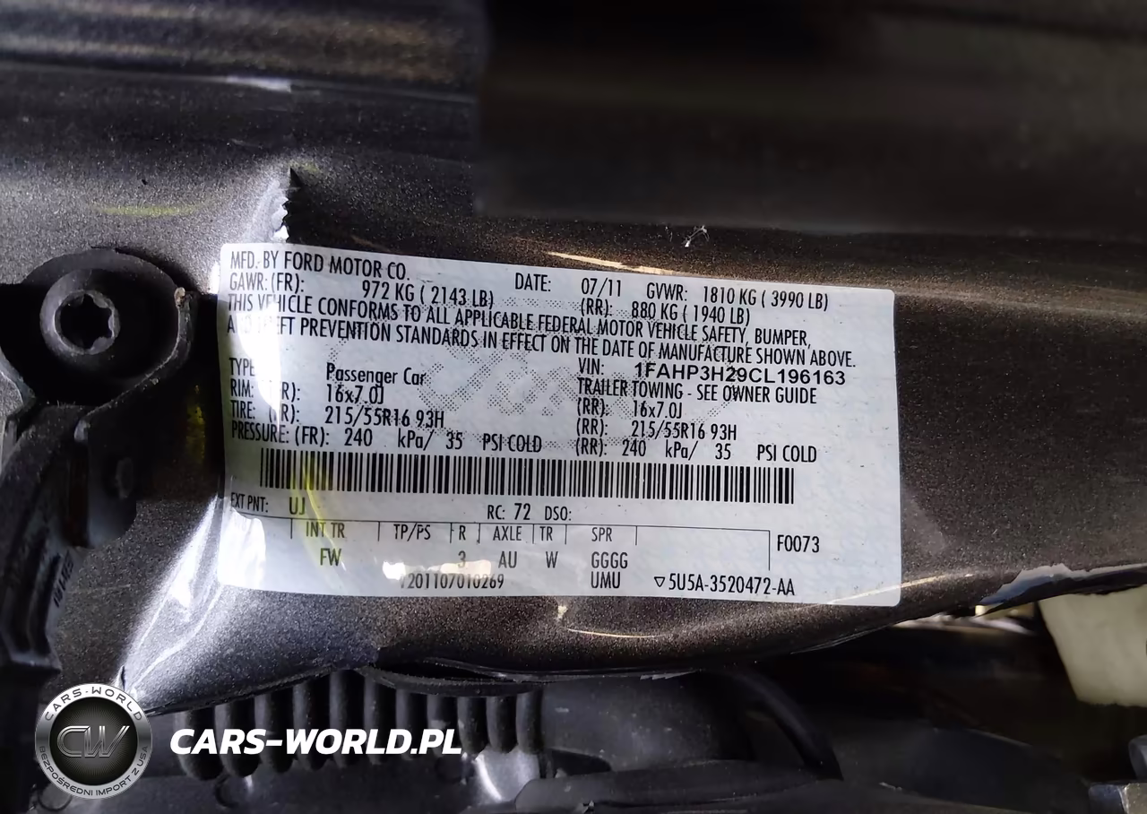 2012 Ford Focus Sel VIN:1FAHP3H29CL196163 - 9