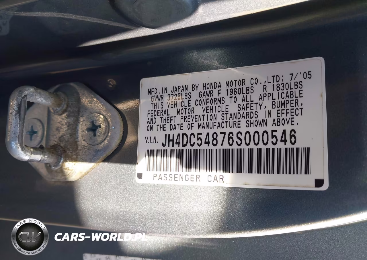 2006 Acura Rsx VIN:JH4DC54876S000546 - 9