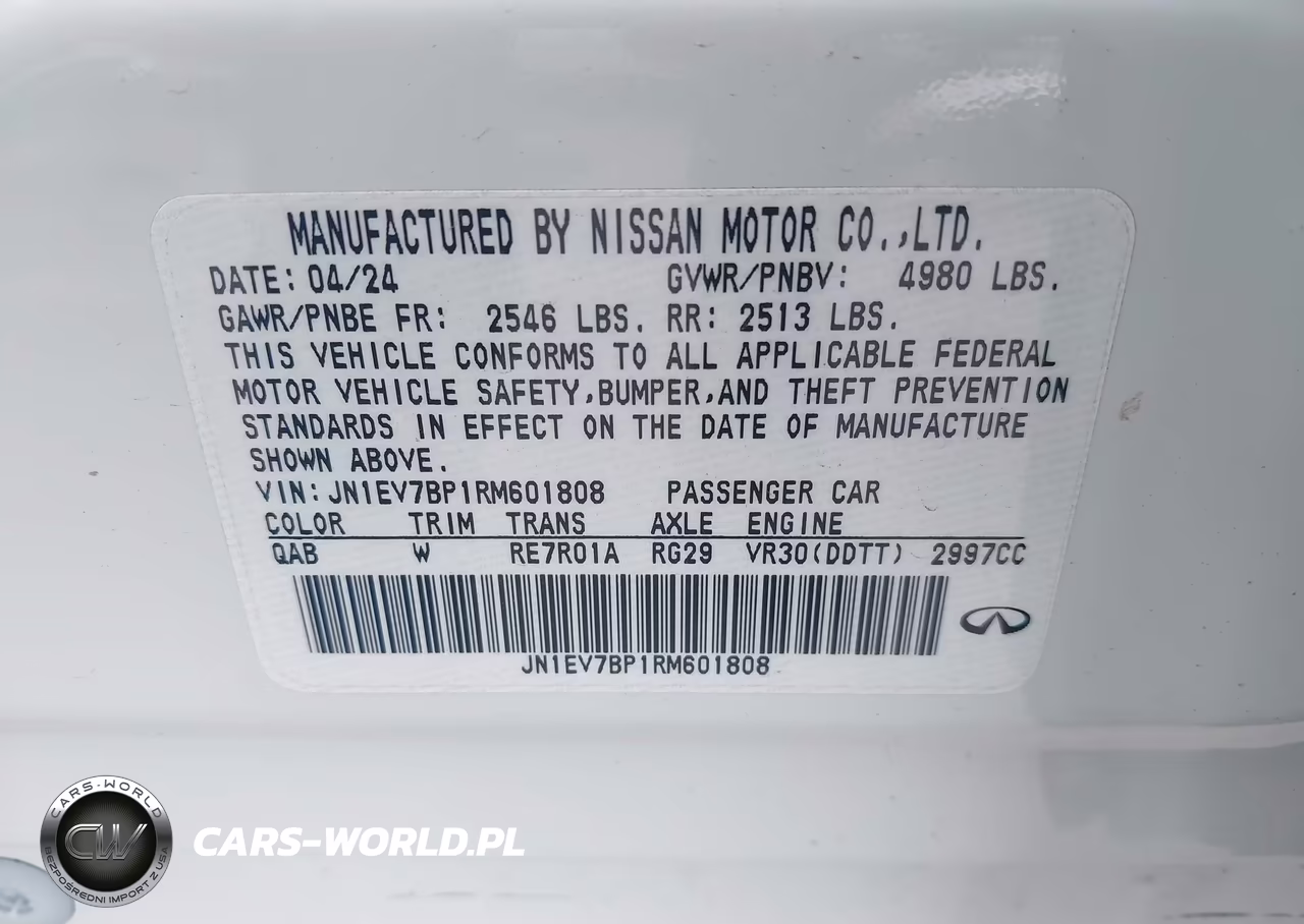 2024 Infiniti Q50 Luxe VIN:JN1EV7BP1RM601808 - 9