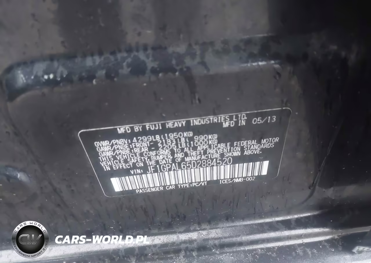 2013 Subaru Impreza 2.0I Sport Premium VIN:JF1GPAL65D2884520 - 9
