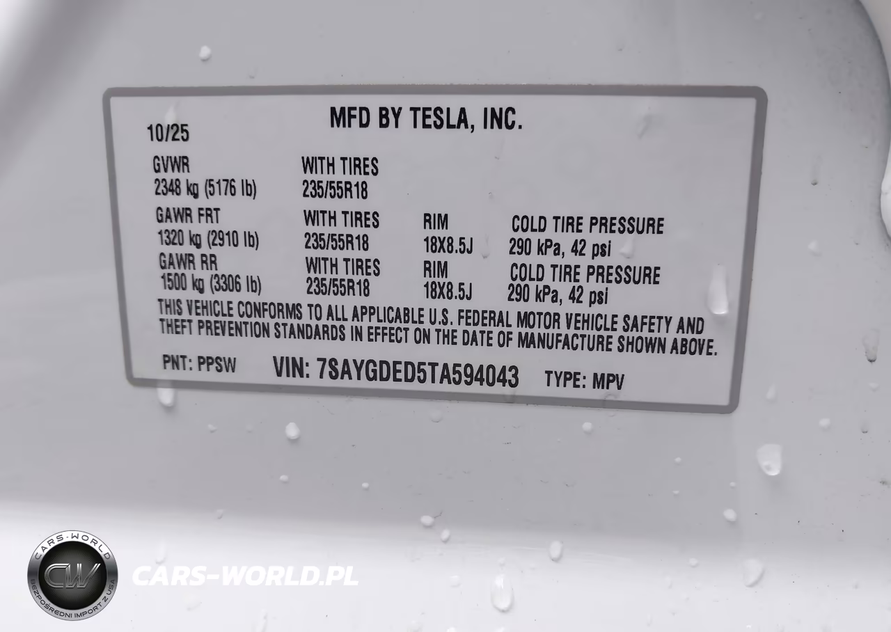 2026 Tesla Model Y Premium Rear-Wheel Drive-Rear-Wheel Drive VIN:7SAYGDED5TA594043 - 9