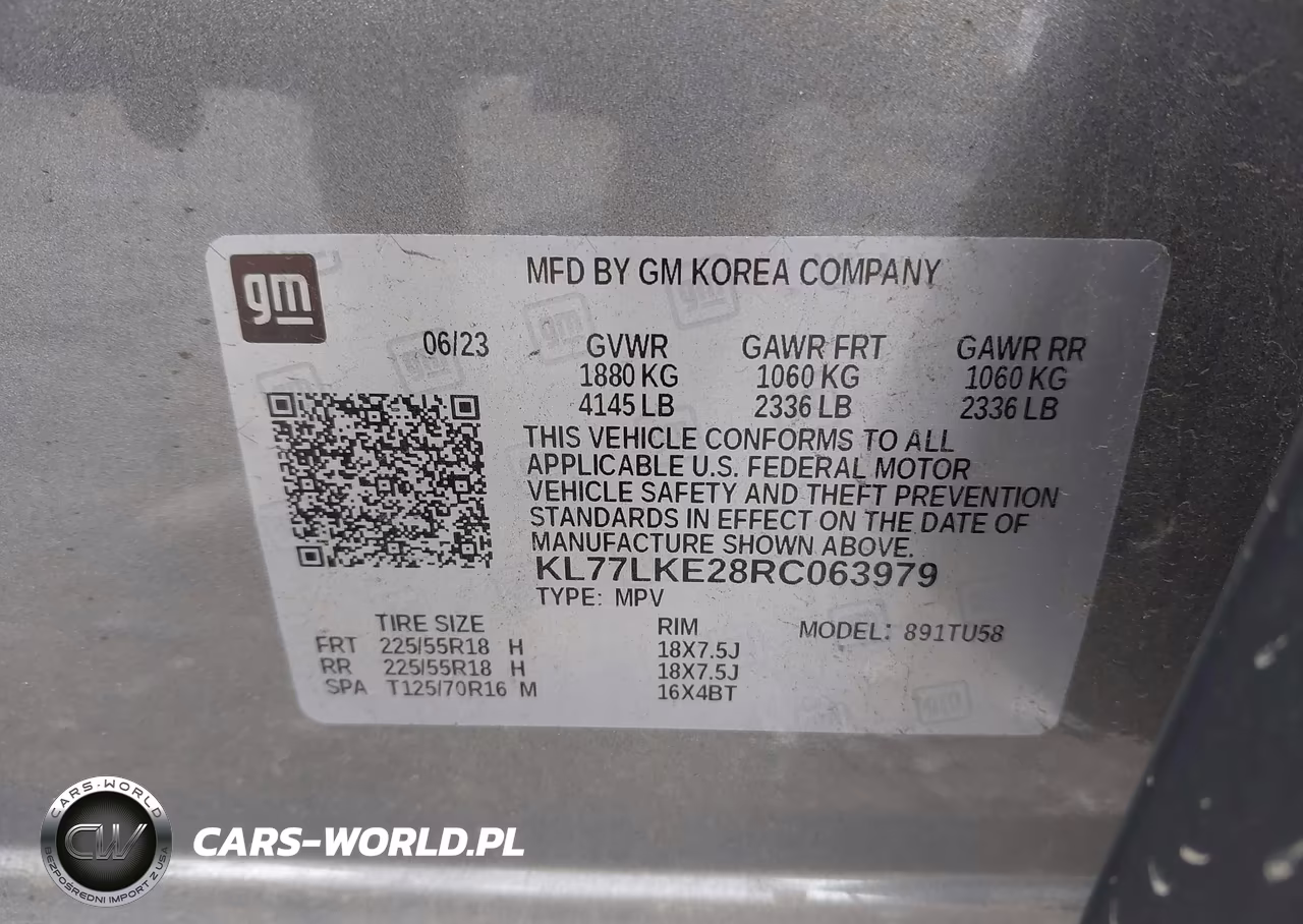 2024 Chevrolet Trax Fwd Activ VIN:KL77LKE28RC063979 - 9