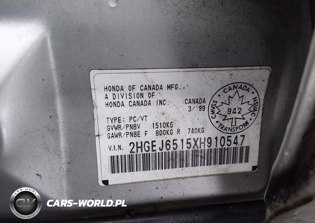 1999 Honda Civic Special Edition VIN:2HGEJ6515XH910547 - 9