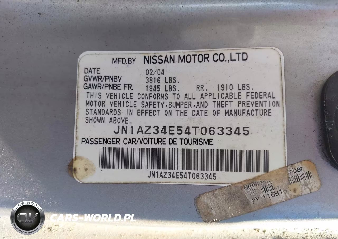 2004 Nissan 350Z Enthusiast VIN:JN1AZ34E54T063345 - 9