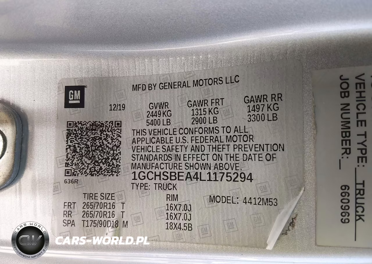 2020 Chevrolet Colorado 2Wd Long Box Wt VIN:1GCHSBEA4L1175294 - 9