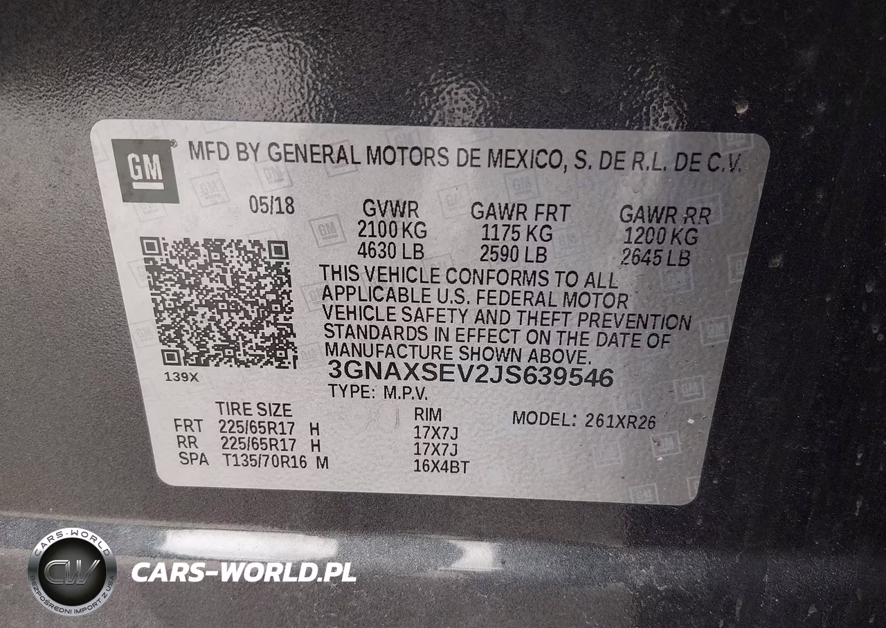 2018 Chevrolet Equinox Lt VIN:3GNAXSEV2JS639546 - 9