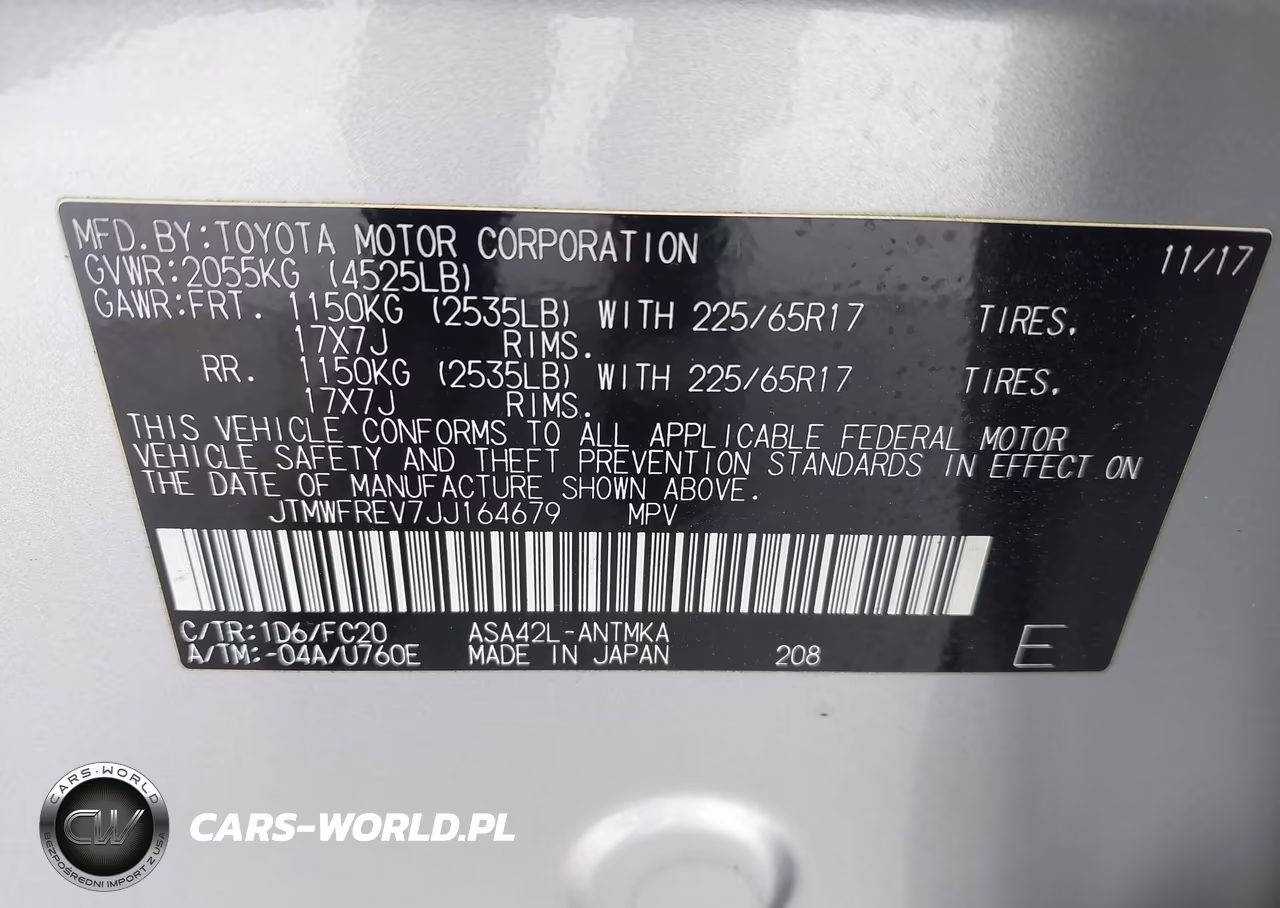 2018 Toyota Rav4 Xle VIN:JTMWFREV7JJ164679 - 9