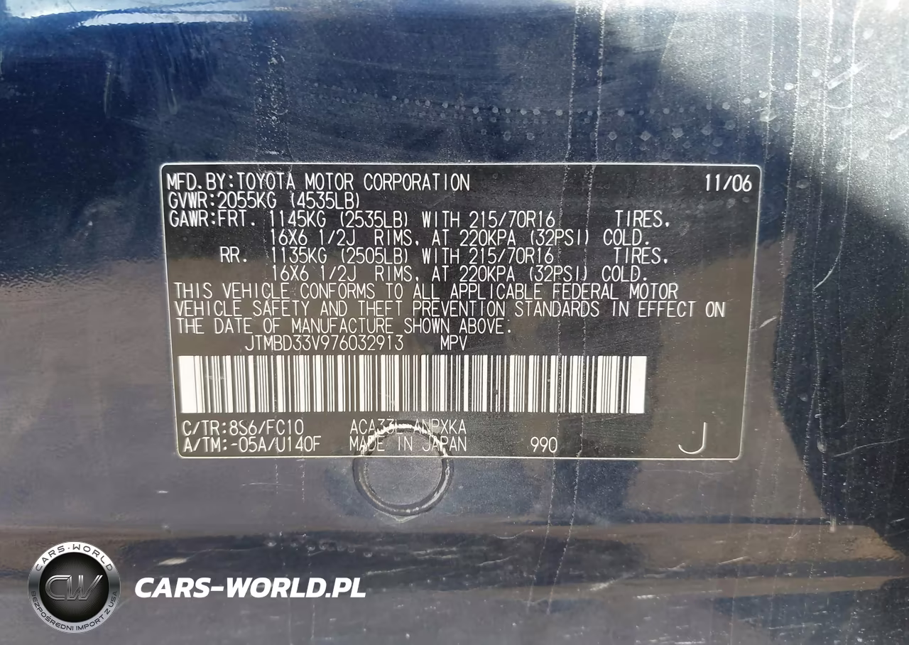 2007 Toyota Rav4 VIN:JTMBD33V976032913 - 9