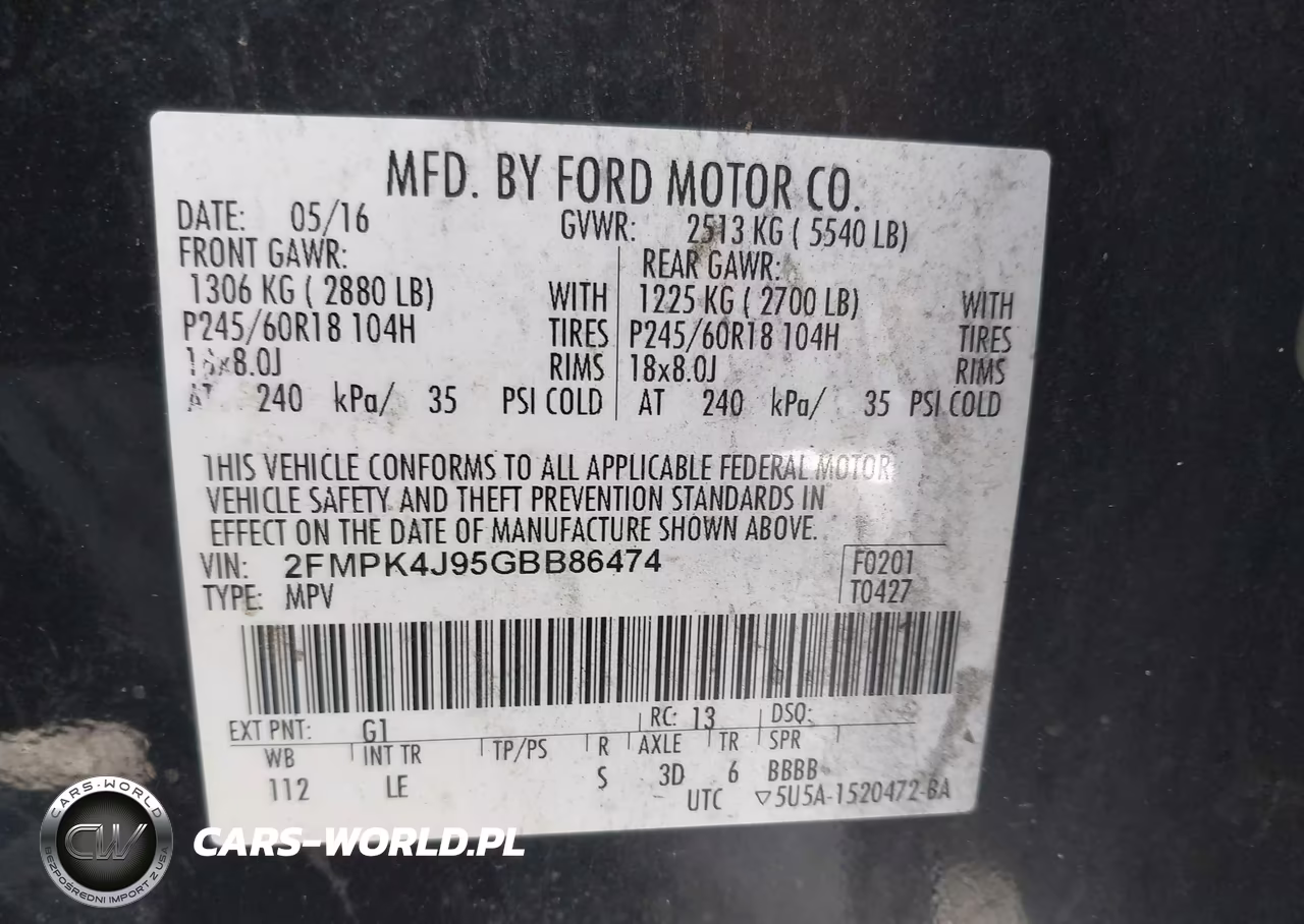 2016 Ford Edge Sel VIN:2FMPK4J95GBB86474 - 9