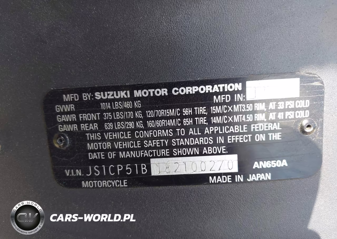 2008 Suzuki An650 A VIN:JS1CP51B182100270 - 10