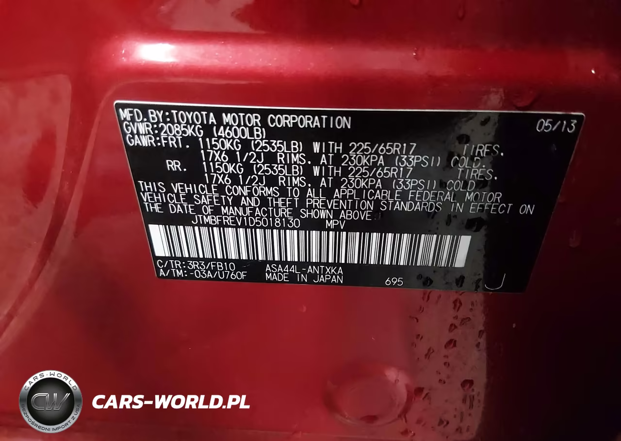 2013 Toyota Rav4 Le VIN:JTMBFREV1D5018130 - 9