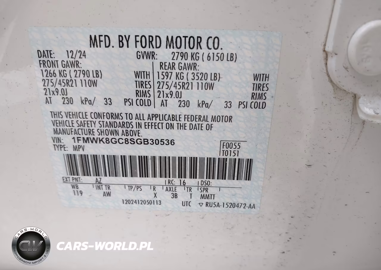 2025 Ford Explorer St VIN:1FMWK8GC8SGB30536 - 9