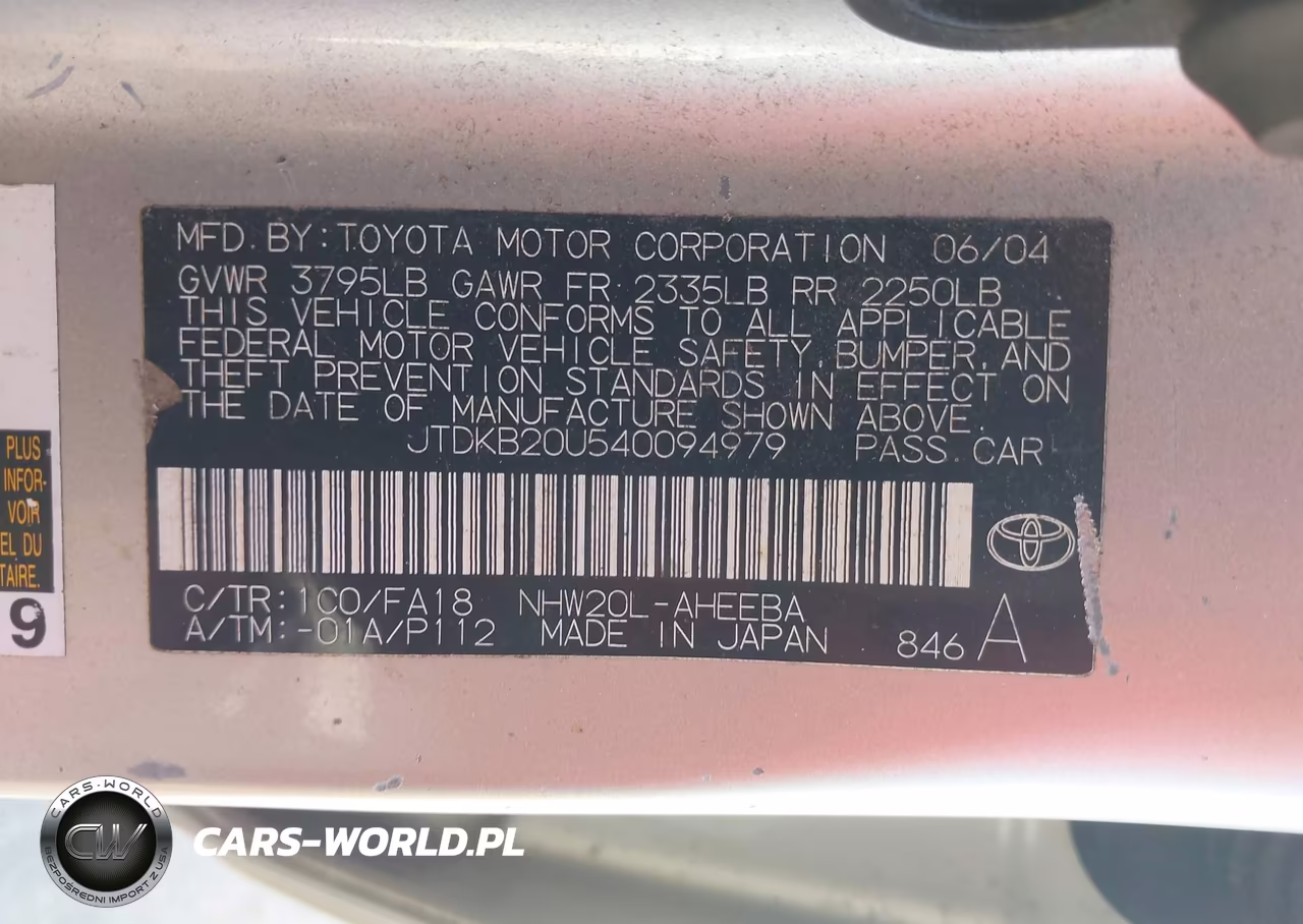 2004 Toyota Prius VIN:JTDKB20U540094979 - 6
