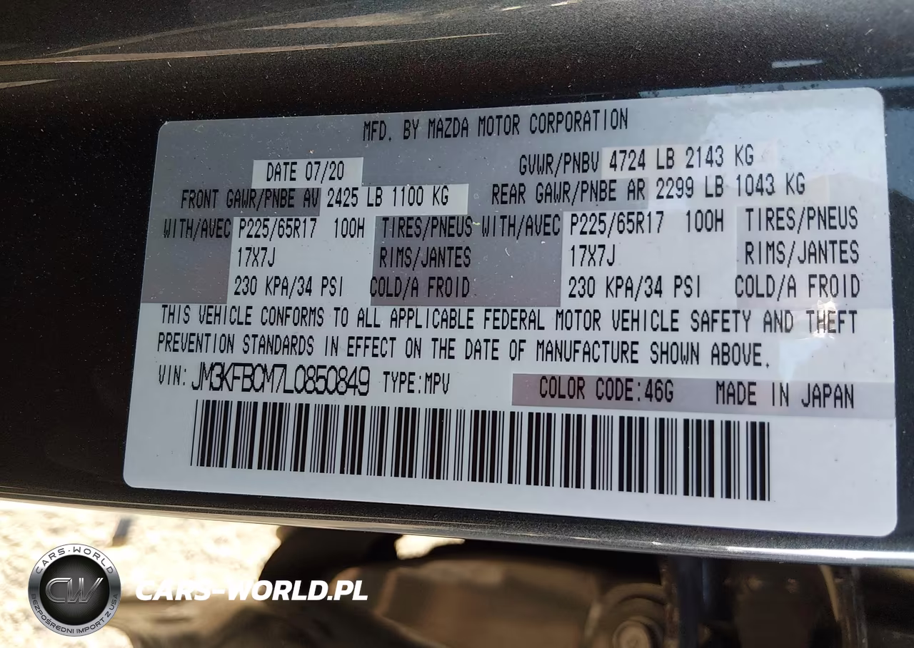 2020 Mazda Cx-5 Touring VIN:JM3KFBCM7L0850849 - 9