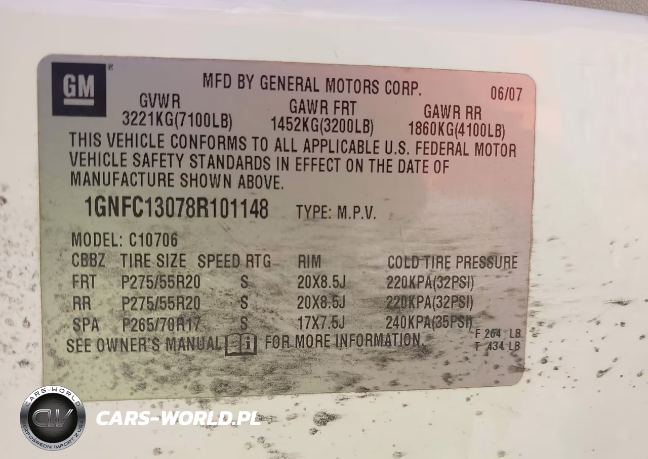 2008 Chevrolet Tahoe Ltz VIN:1GNFC13078R101148 - 9