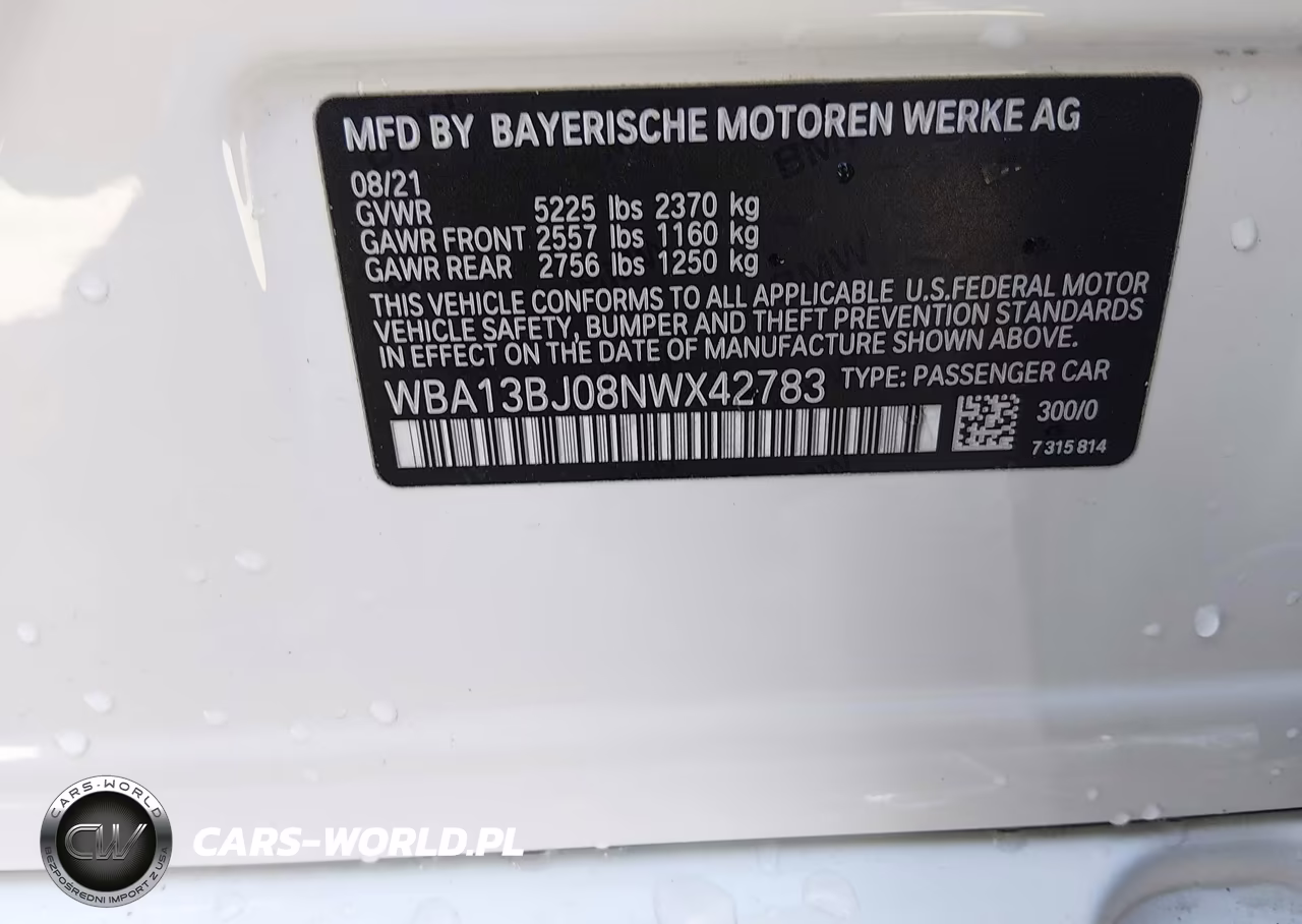 2022 BMW 530 I xDrive VIN:WBA13BJ08NWX42783 - 9
