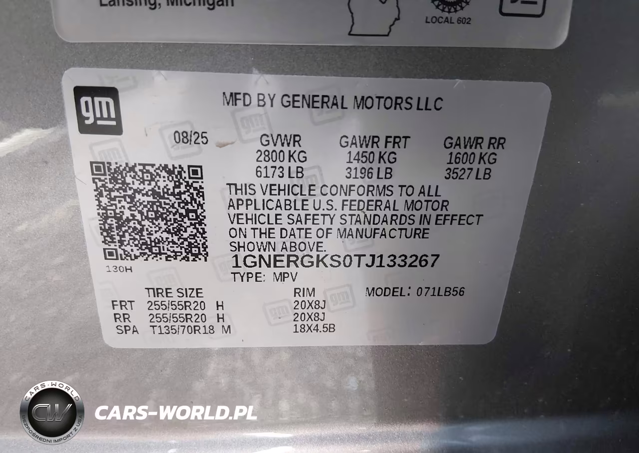 2026 Chevrolet Traverse Fwd Lt VIN:1GNERGKS0TJ133267 - 9