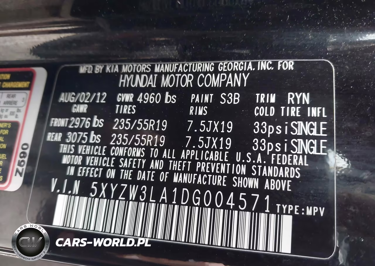 2013 Hyundai Santa Fe Sport 2.0T VIN:5XYZW3LA1DG004571 - 9