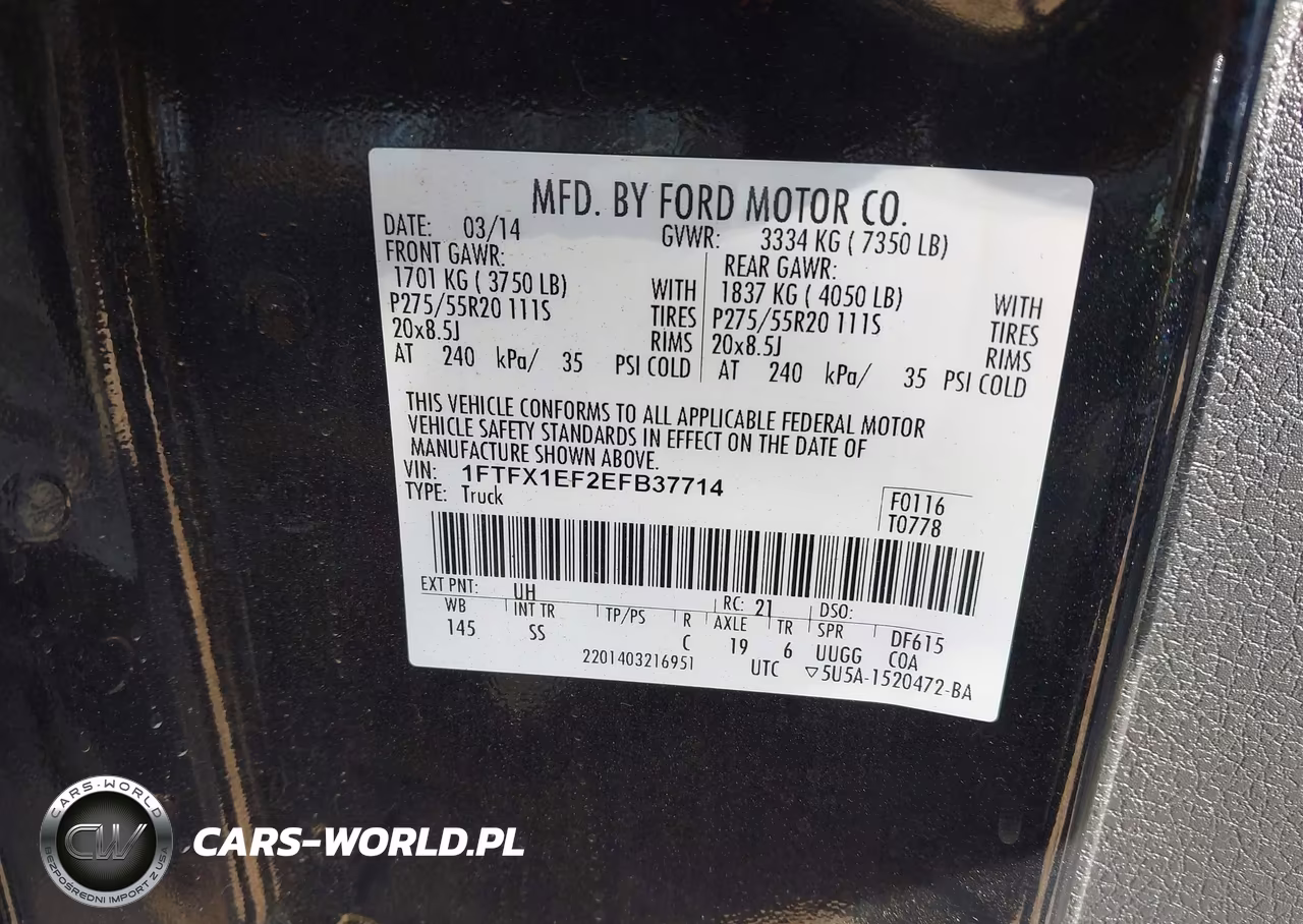 2014 Ford F-150 Stx VIN:1FTFX1EF2EFB37714 - 9