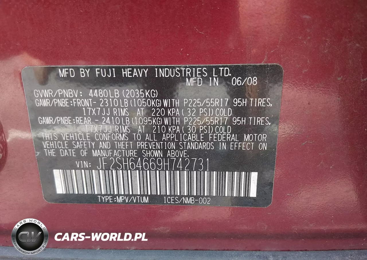 2009 Subaru Forester 2.5X Limited VIN:JF2SH64669H742731 - 9