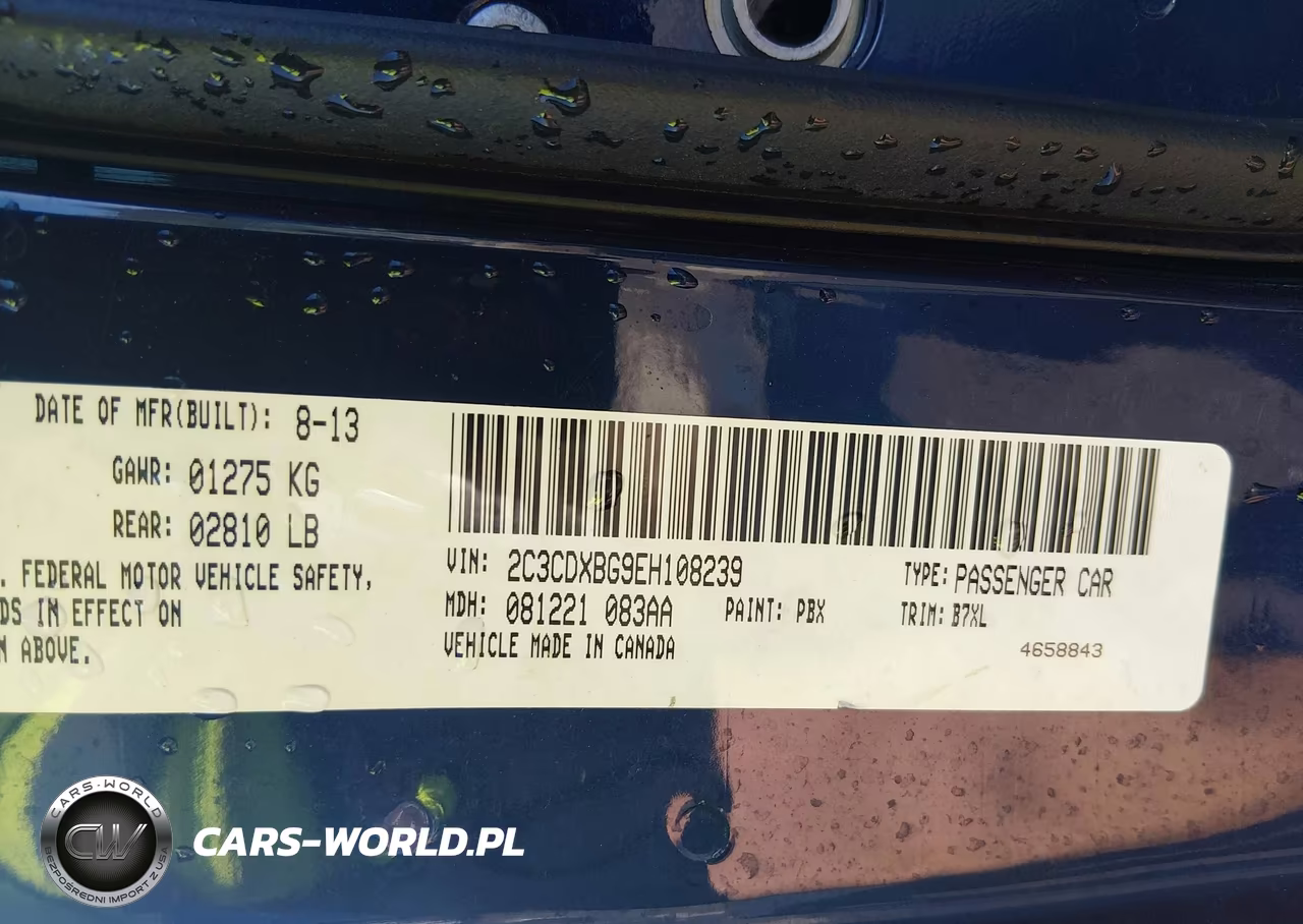 2014 Dodge Charger Se VIN:2C3CDXBG9EH108239 - 9