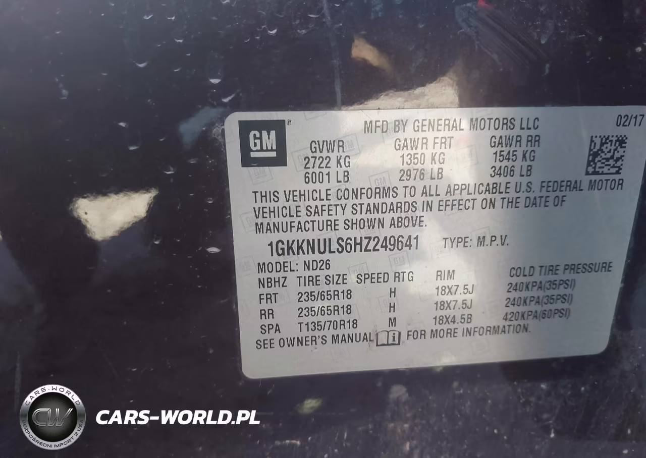 2017 GMC Acadia Slt-1 VIN:1GKKNULS6HZ249641 - 9