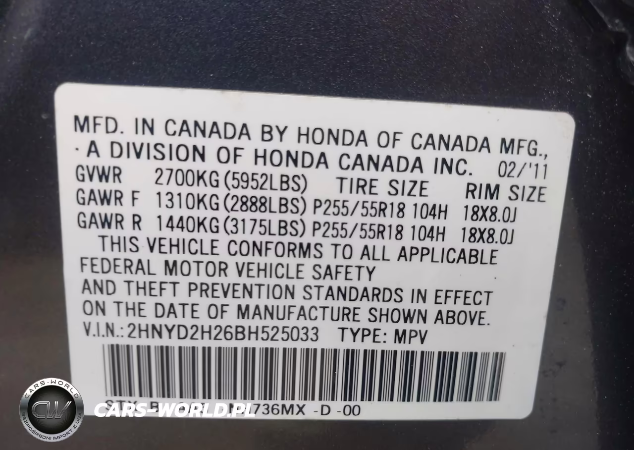 2011 Acura Mdx VIN:2HNYD2H26BH525033 - 9