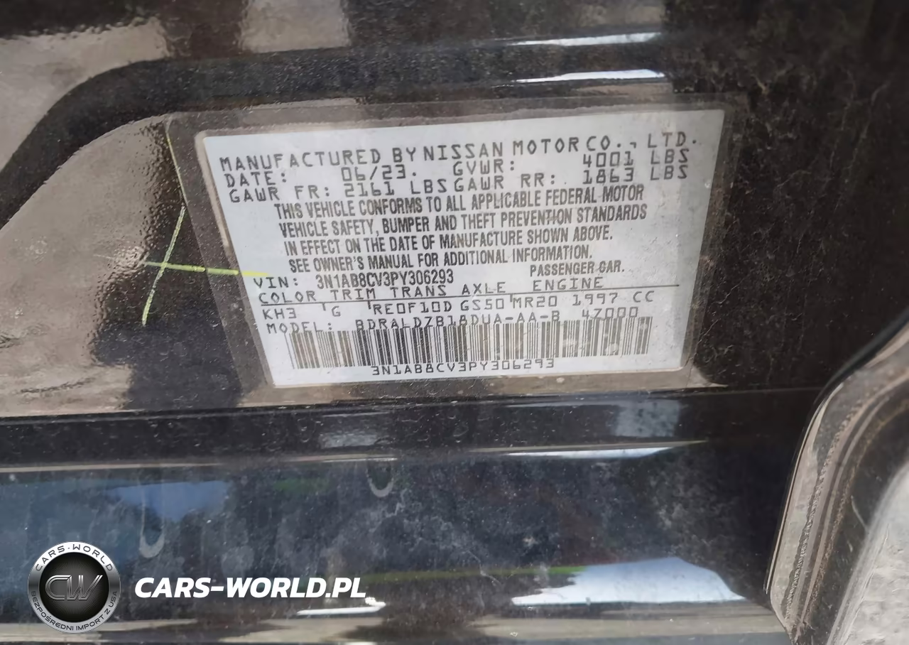 2023 Nissan Sentra Sv Xtronic Cvt VIN:3N1AB8CV3PY306293 - 9