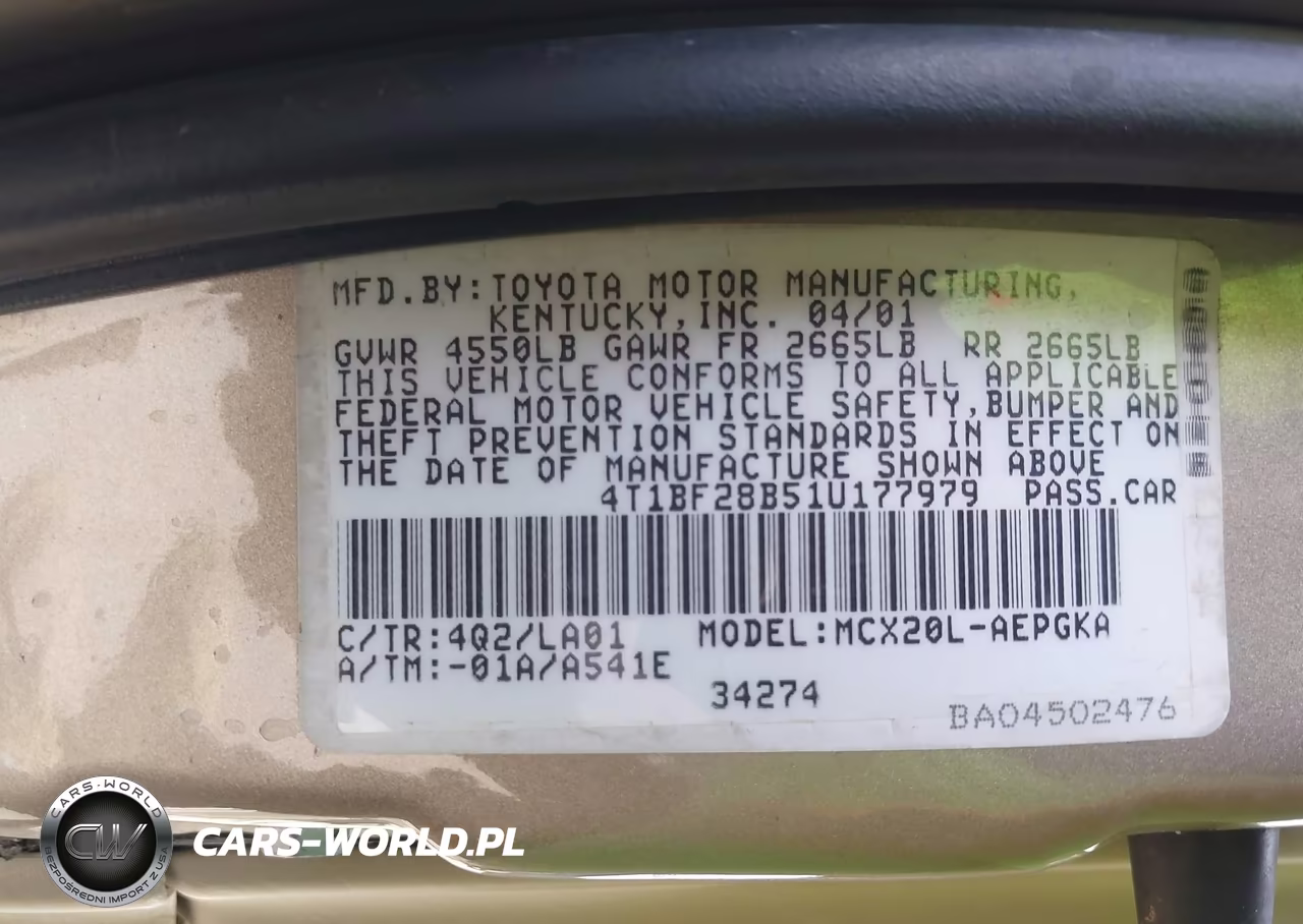 2001 Toyota Avalon Xls VIN:4T1BF28B51U177979 - 9