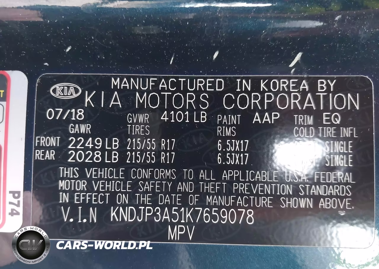 2019 Kia Soul + VIN:KNDJP3A51K7659078 - 9