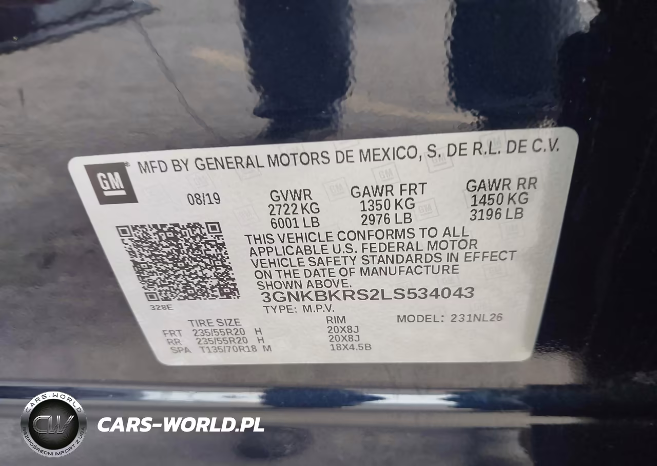 2020 Chevrolet Blazer Awd Rs VIN:3GNKBKRS2LS534043 - 9