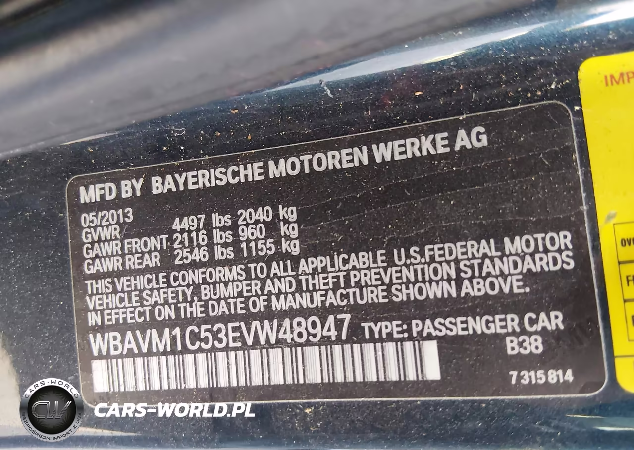 2014 BMW X1 Sdrive28I VIN:WBAVM1C53EVW48947 - 9