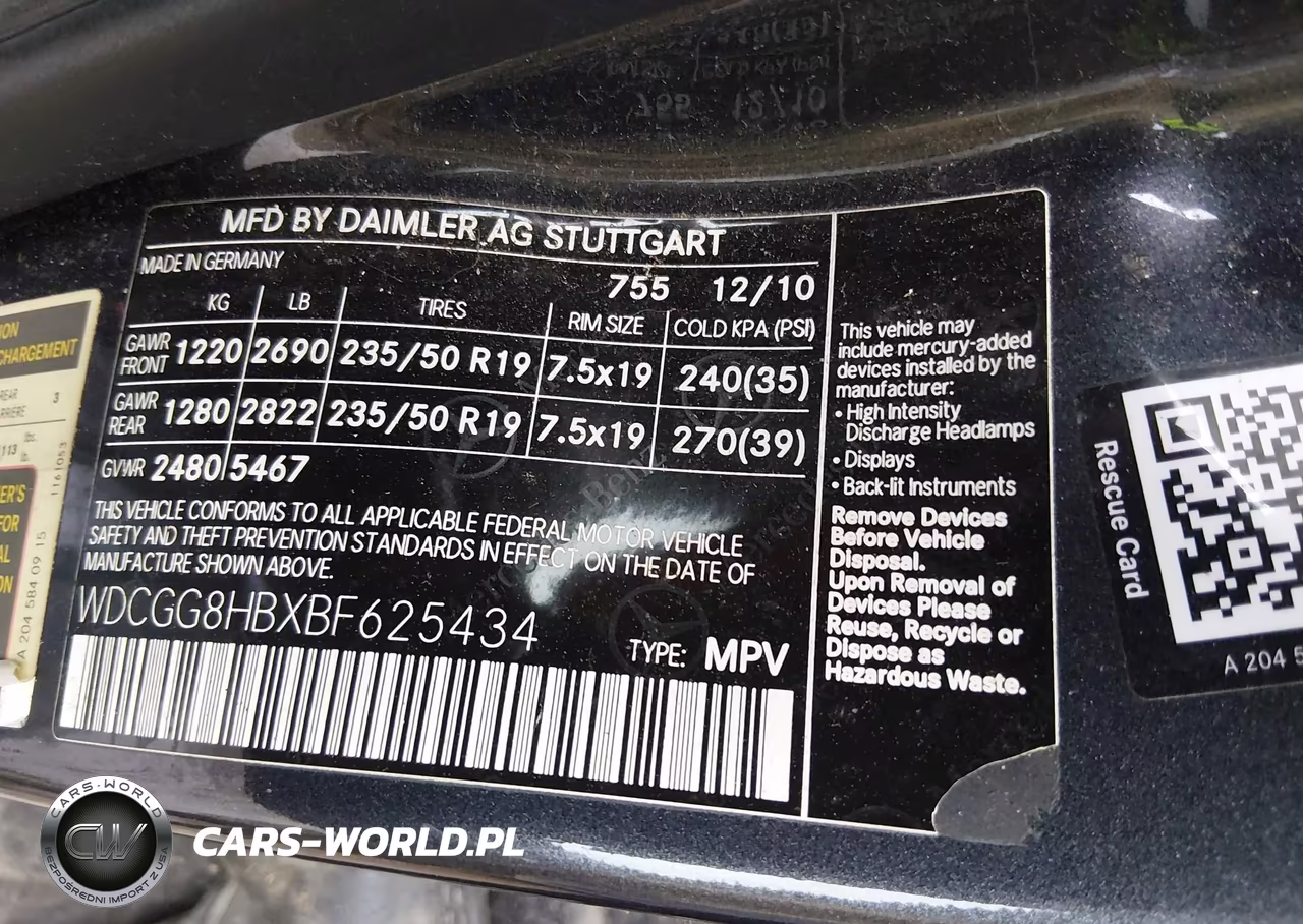 2011 Mercedes-Benz Glk 350 4Matic VIN:WDCGG8HBXBF625434 - 9