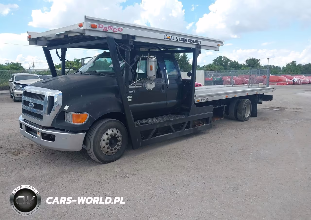 2008 Ford F650 Super Duty Rollback Truck VIN:3FRWX65F58V680621 - 2