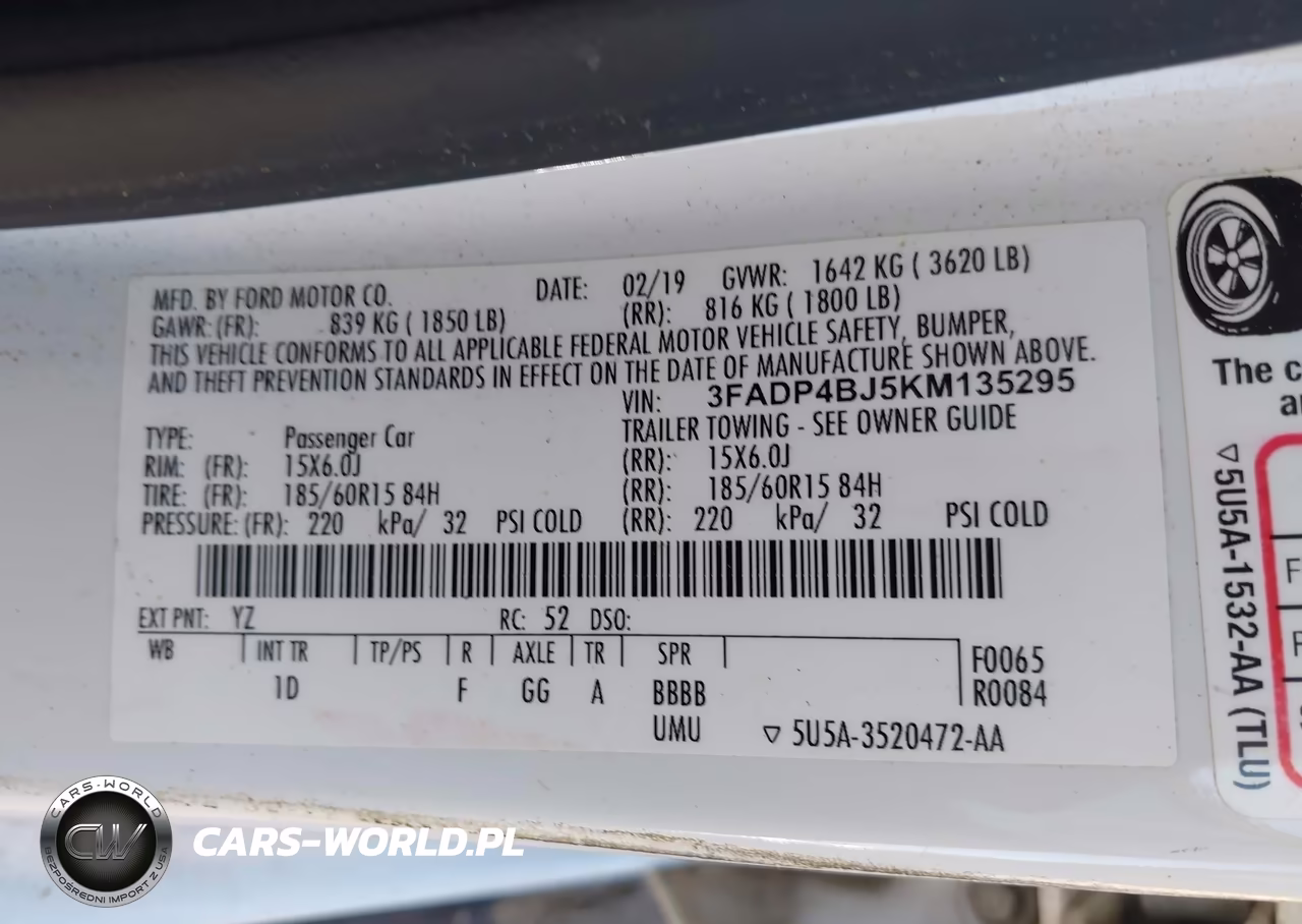 2019 Ford Fiesta Se VIN:3FADP4BJ5KM135295 - 9