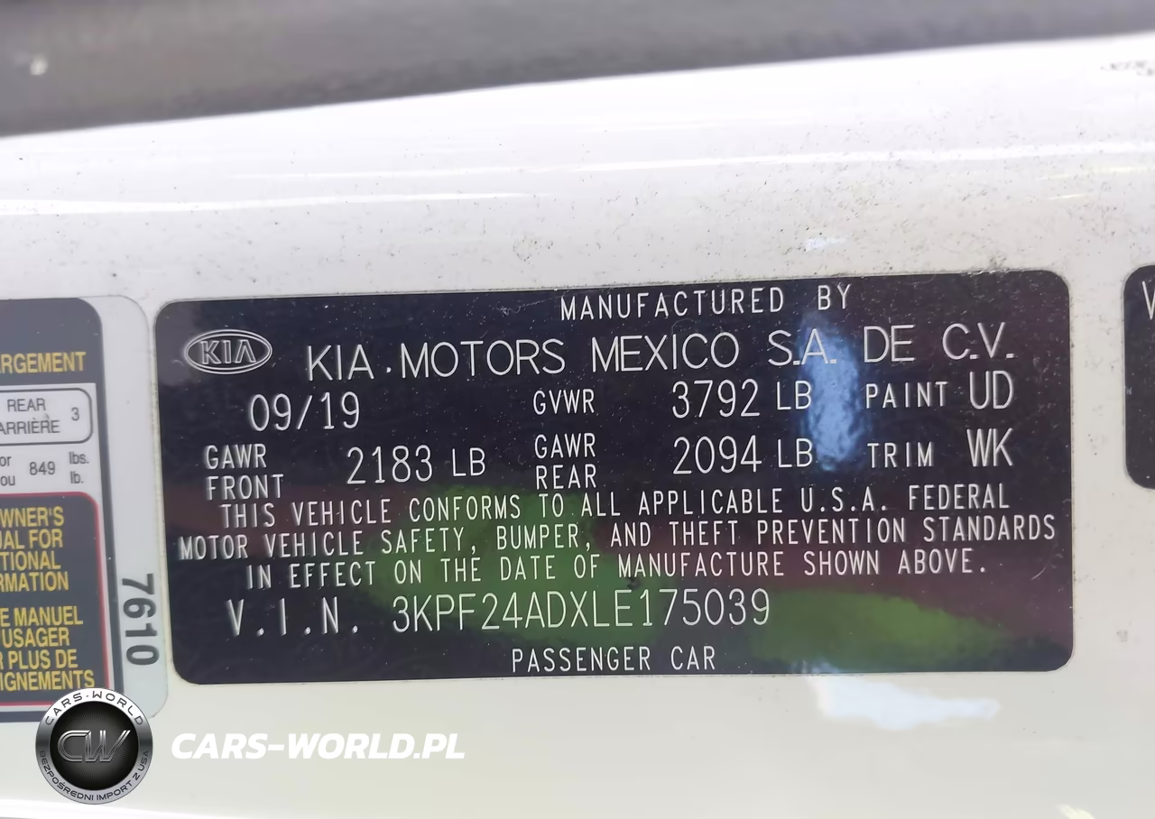 2020 Kia Forte Lxs VIN:3KPF24ADXLE175039 - 9