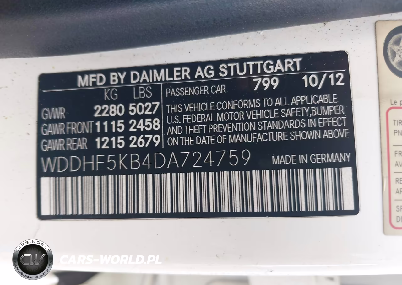 2013 Mercedes-Benz E 350 VIN:WDDHF5KB4DA724759 - 9