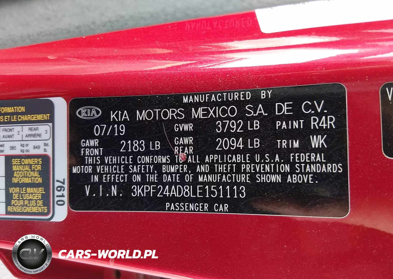 2020 Kia Forte Lxs VIN:3KPF24AD8LE151113 - 9