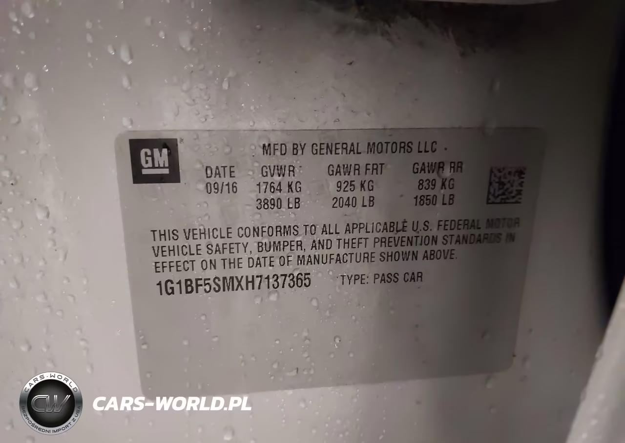 2017 Chevrolet Cruze Premier Auto VIN:1G1BF5SMXH7137365 - 9