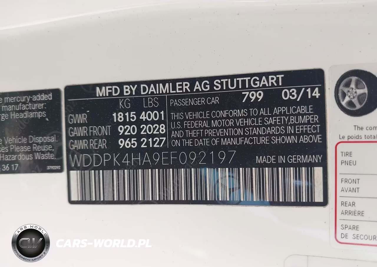 2014 Mercedes-Benz Slk 250 VIN:WDDPK4HA9EF092197 - 9