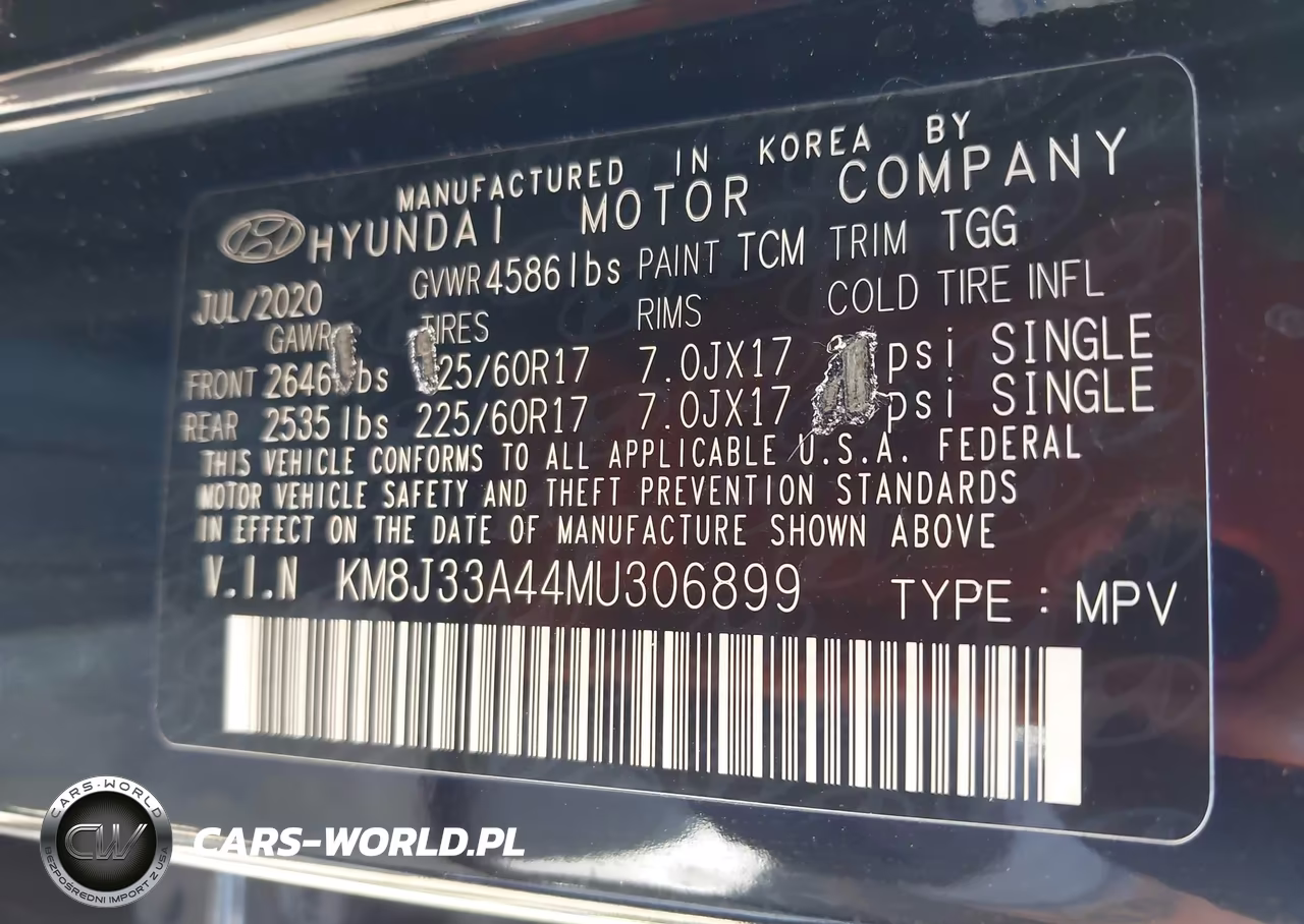 2021 Hyundai Tucson Value VIN:KM8J33A44MU306899 - 9