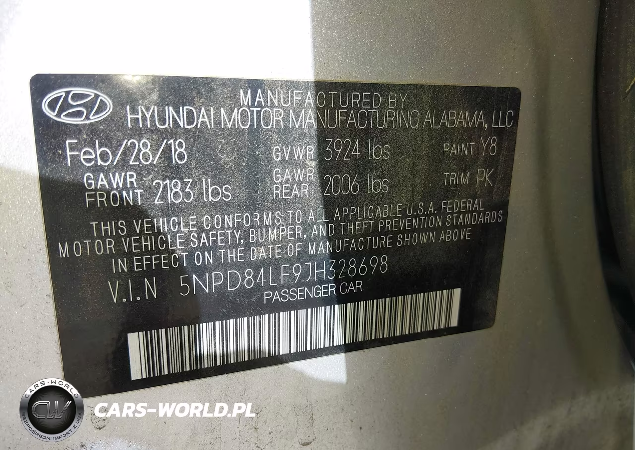 2018 Hyundai Elantra Sel VIN:5NPD84LF9JH328698 - 9