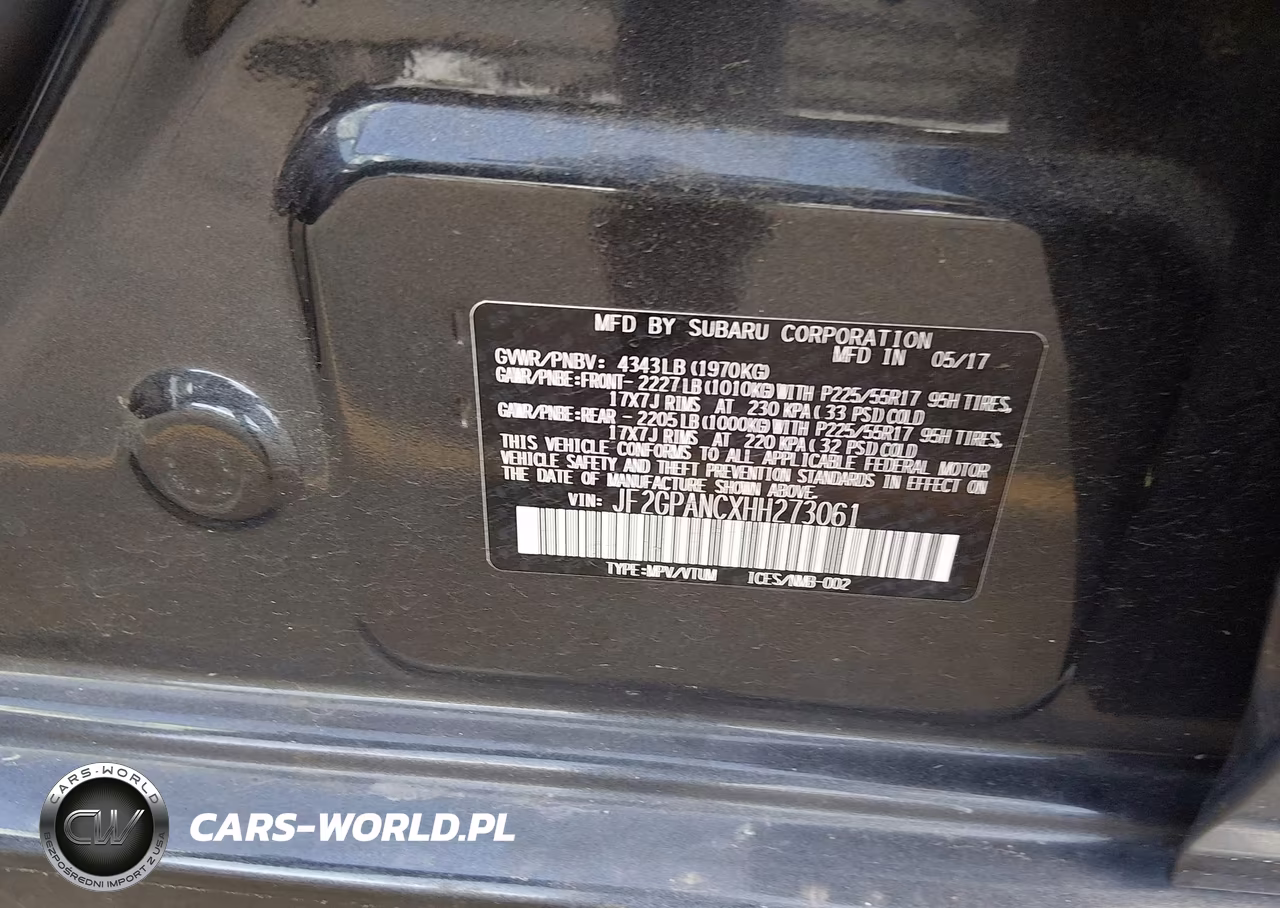2017 Subaru Crosstrek 2.0I Limited VIN:JF2GPANCXHH273061 - 9