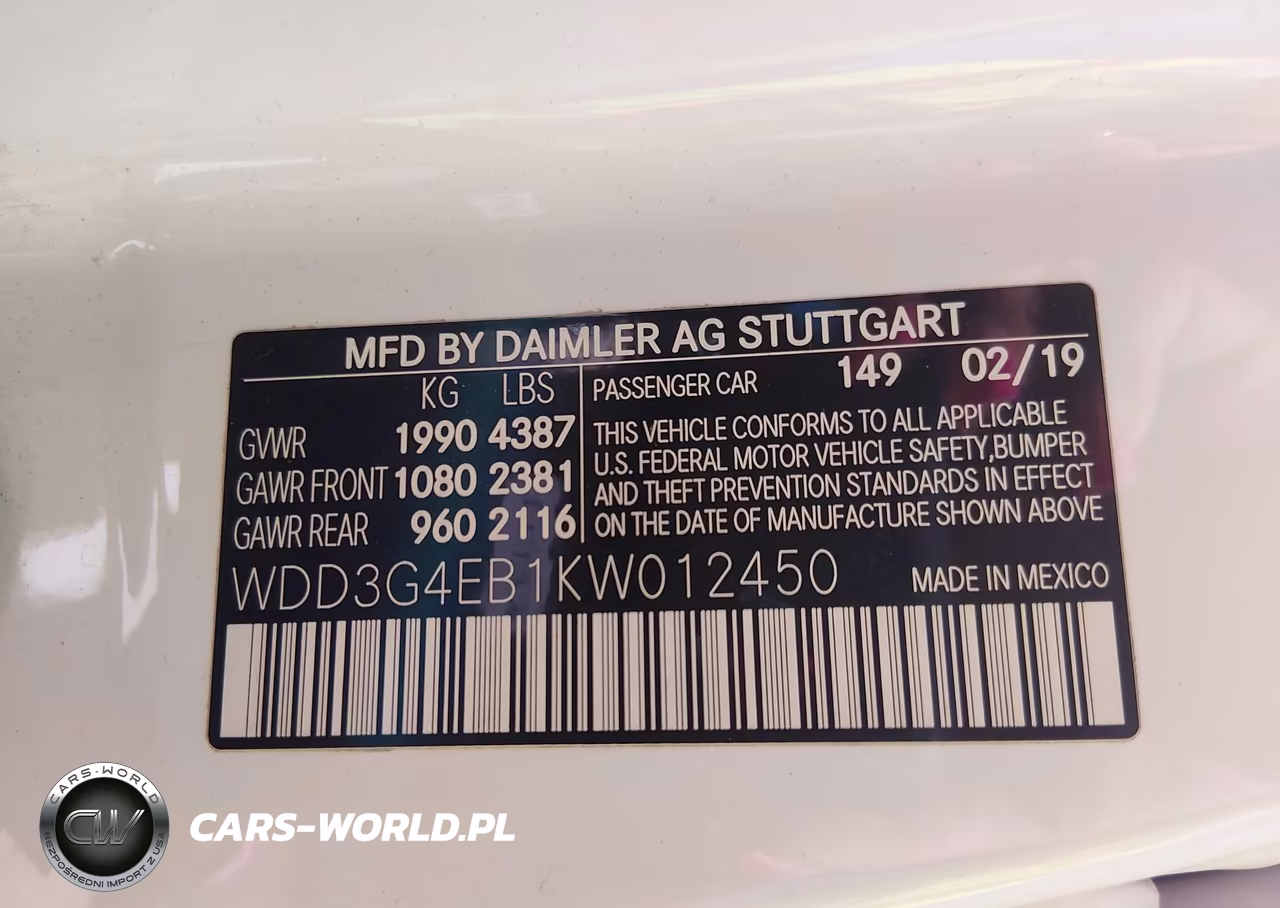 2019 Mercedes-Benz A 220 VIN:WDD3G4EB1KW012450 - 9