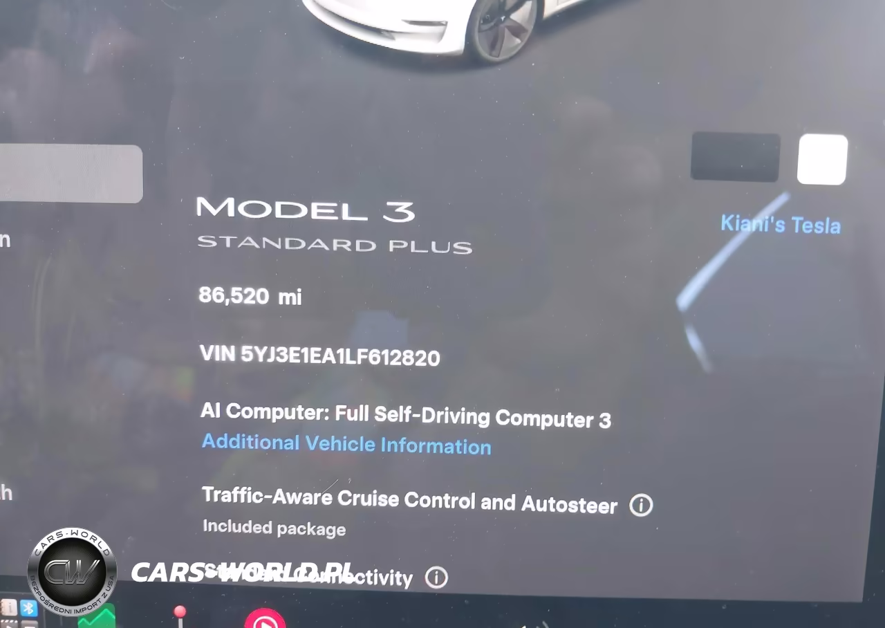 2020 Tesla Model 3 Standard Range Plus Rear-Wheel Drive-Standard Range Rear-Wheel Drive VIN:5YJ3E1EA1LF612820 - 7