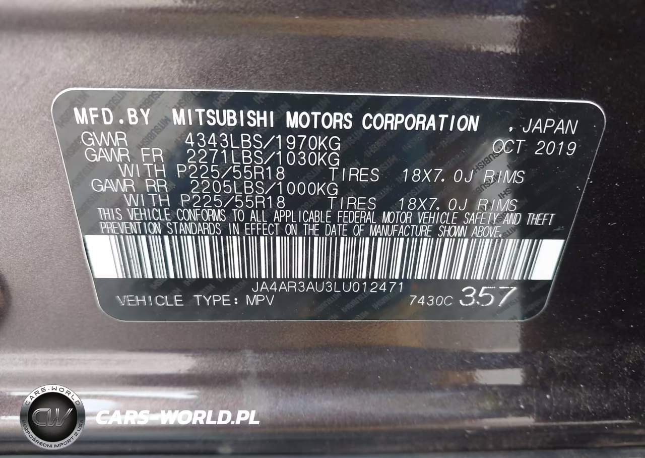 2020 Mitsubishi Outlander Sport 2.0 Es Awc VIN:JA4AR3AU3LU012471 - 9