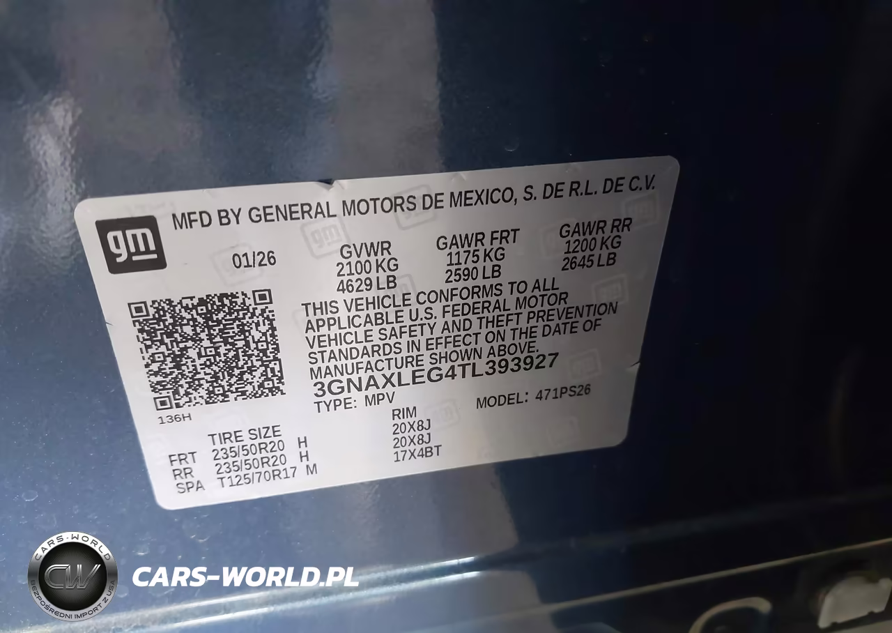 2026 Chevrolet Equinox Fwd Rs VIN:3GNAXLEG4TL393927 - 9