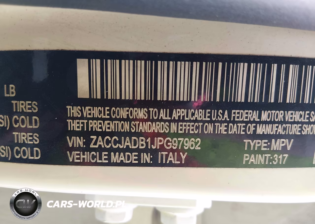 2018 Jeep Renegade Limited Fwd VIN:ZACCJADB1JPG97962 - 9